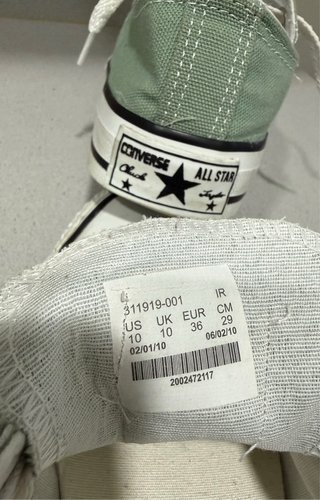 Converse All Star Verdes Talla 36