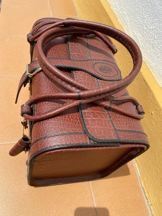 Bolso neceser Ángel Andrés marrón