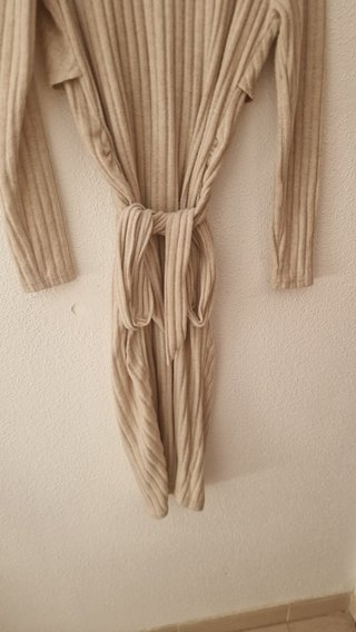 Vestido premamá beige tiras talla única