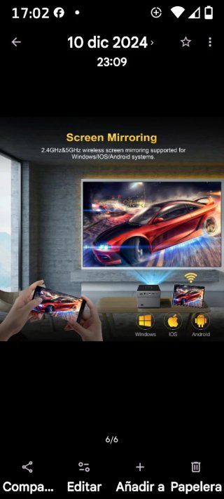 Mini proyector inteligente multicolor