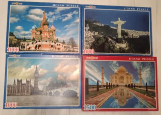 4 Puzzles 1000/1500 Piezas Monumentos