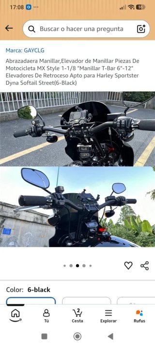 Elevadores Manillar Harley Sportster Dyna, ÚLTIMA