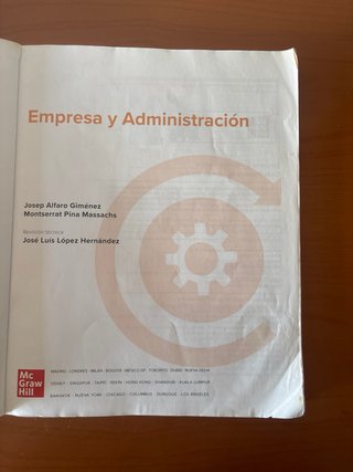 Libro Empresa y Administración 1º GA - McGraw Hill
