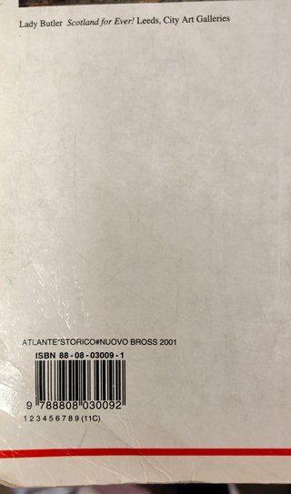Il nuovo atlante storico Zanichelli 2001.
