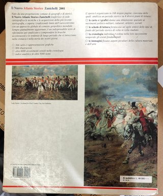Il nuovo atlante storico Zanichelli 2001.