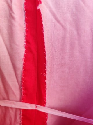 Traje Flamenca Vintage Rosa y Negro
