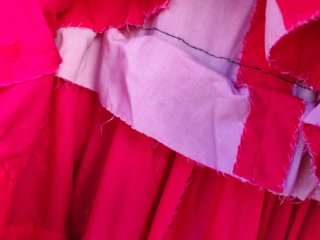Traje Flamenca Vintage Rosa y Negro