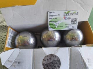 Bolas de petanca metálicas