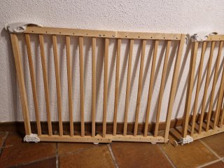 Puerta seguridad madera para niños