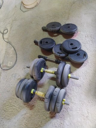 Juego de Mancuernas y Discos