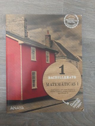 Libro matemáticas primero bachillerato