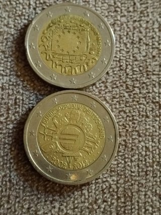 Lote de monedas de Alemania.