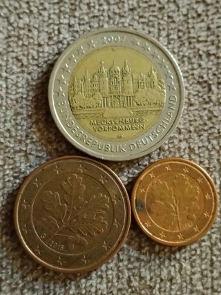 Lote de monedas de Alemania.