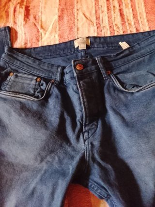 Pantalones vaqueros azul marino talla 42