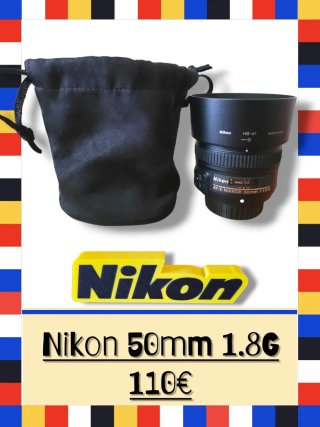 Objetivo Nikon AF-S 50mm 1:1.8G