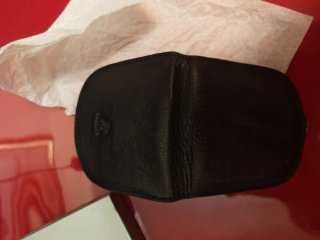 Portamonete in pelle nero