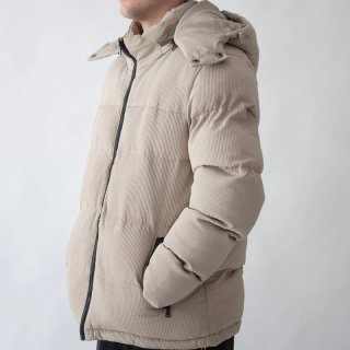 Chaqueta acolchada beige