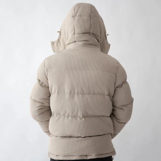 Chaqueta acolchada beige