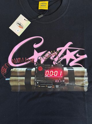 Corteiz NoTime4Luv Camiseta Negra Talla [M]