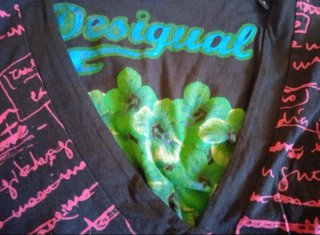 Vestido Desigual flores y letras