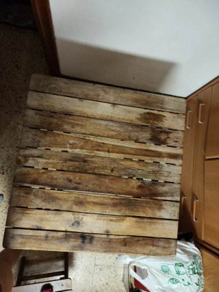 Mesa y Sillas Terraza Madera y Metal