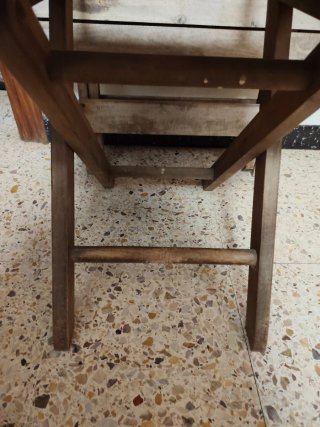 Mesa y Sillas Terraza Madera y Metal
