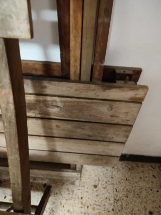 Mesa y Sillas Terraza Madera y Metal