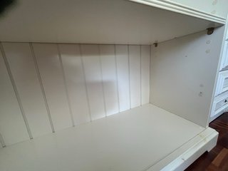 Librería Blanca de Madera