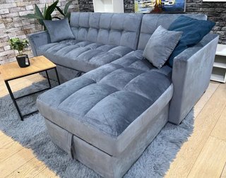 CHOLLAZO!! Nuevo sofa cama gris con chaislongue!!