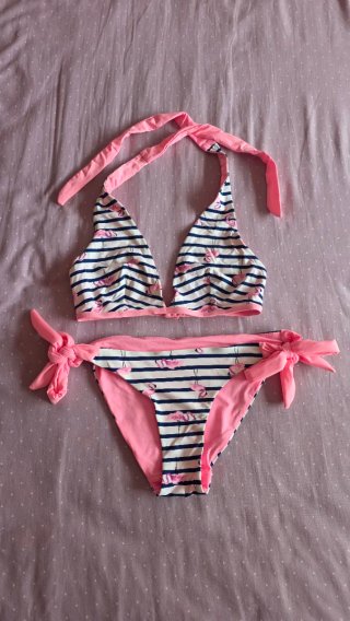 Bikini Flamencos Reversible Talla XS