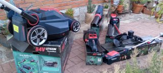 Motosierra cortasetos cortacésped desbrozadora 80V