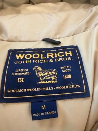 Woolrich Arctic Parka Uomo M Comoda Beige Piuma