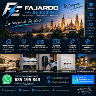 Electricista profesional en Zaragoza | Fajardo E