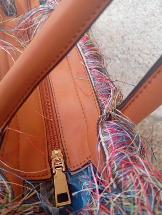 Bolso shopper tapiz floral multicolor