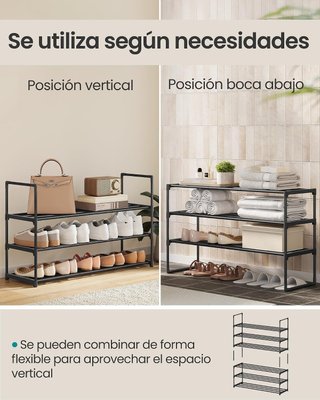 Zapatero SONGMICS 3 Niveles Negro