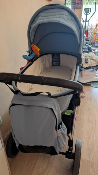 Carrito de bebé 3 en 1 azul