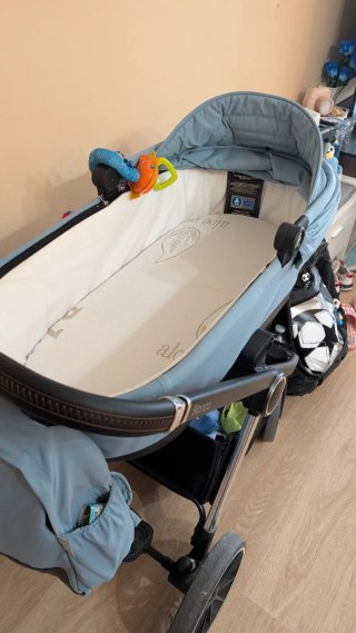 Carrito de bebé 3 en 1 azul