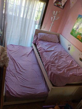 Cama nido doble blanca gran capacidad