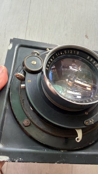 Objetivo Schneider-Kreuznach Xenar f.4.5/210mm