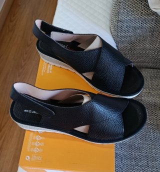 Sandalias Doctor Cutillas Piel Negras T.38 Nuevas