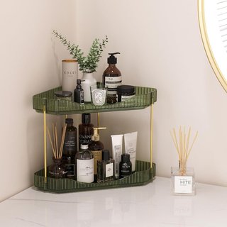 Organizador esquinero 2 niveles baño cocina