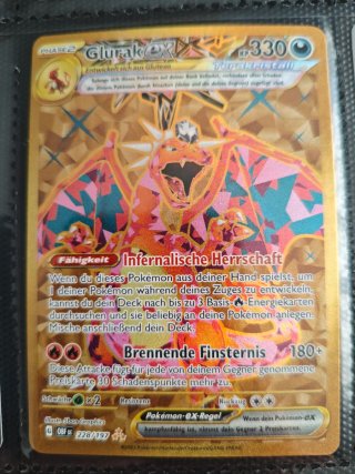 Charizard ex OBF 228 Carta Pokémon Alemán Oficial
