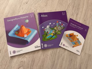 Libros de 1 ESO Lengua y Geografia