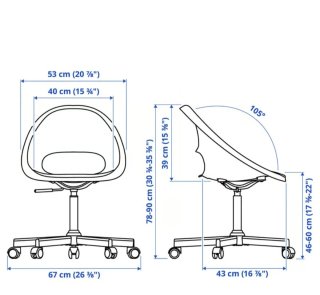 Silla de escritorio giratoria