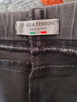 Pantaloni jeans donna Carla Ferroni grigio scuro