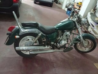 Moto Cruiser Verde