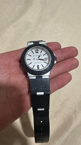 Reloj Bvlgari 38mm Negro/Plata