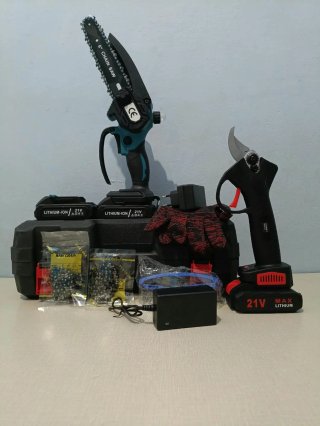 Motosierra 6 y Tijera Eléctrica 21V