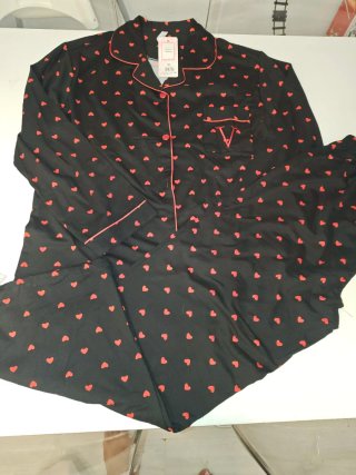 Pijama Rayado Rosa y Blanco rayas dela M - L - XL