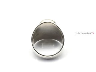 sello plata 925mm con piedra con cuarzo